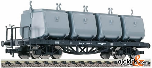 Fleischmann 526601 4-axled coal tub truck w/ brakemans platform of the mining company Hibernia A. G.