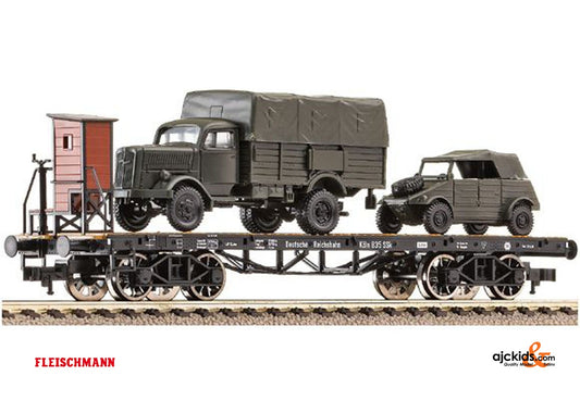 Fleischmann 528501 Flat wagon SSK w. mini tanks