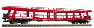 Fleischmann 5292 Double-decker car transporter in traffic red livery, type DDm.915 of the DB AG