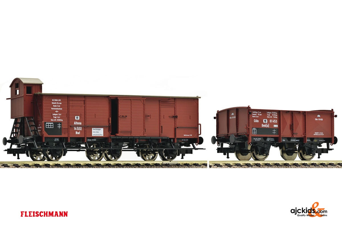 Fleischmann 538003 2-teilig Set Gueterwagen der K