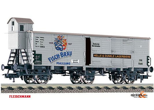 Fleischmann 538004 3-axle beer wagon with brakemans cab Fisch-Brau