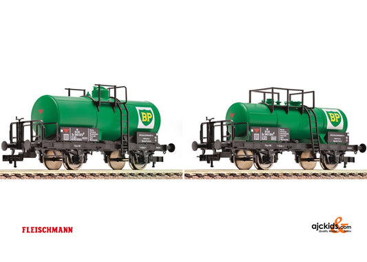 Fleischmann 544503 2-piece set: Tank wagons BP