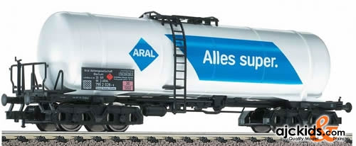 Fleischmann 5474 Tank wagon ARAL. Model of a 77 cnm liquid transport wagon, in service of the DB AG