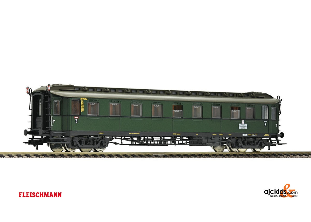 Fleischmann 568304 3rd class fast train wagon type C 4u of the DB.