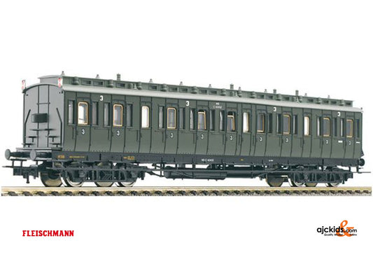 Fleischmann 569001 4-axle compartment coach type C4trpr04 with rear plates,