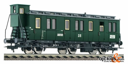 Fleischmann 576601 Passenger coach 2nd class with luggage compartment, 3-axled, type B 3tr of the DR.