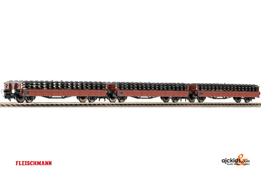 Fleischmann 581209 Set: wagons transport. of ties DR