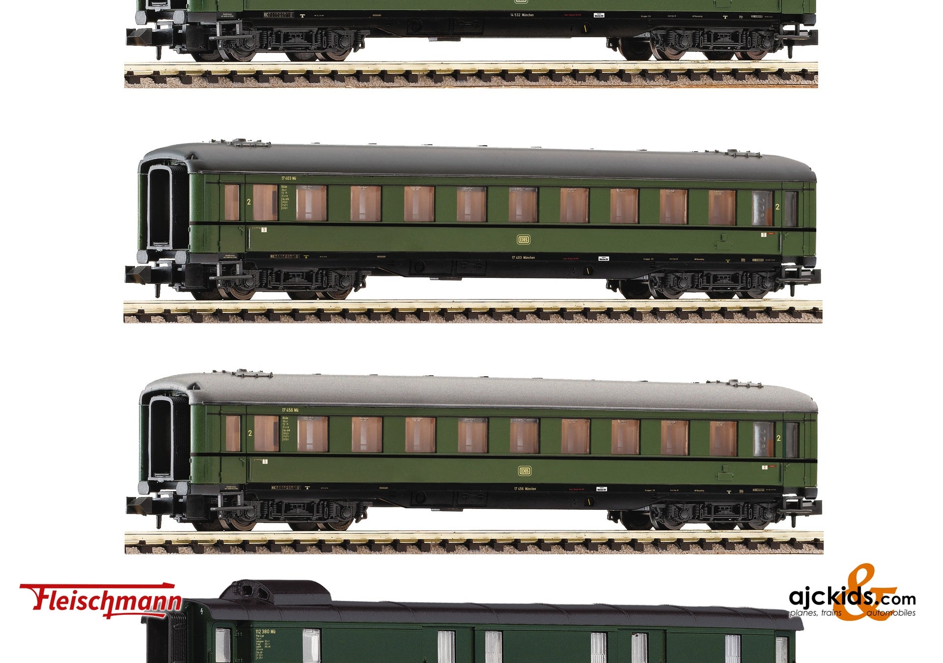 Fleischmann 6260004 - 4-piece set: Express train, DB at Ajckids.com