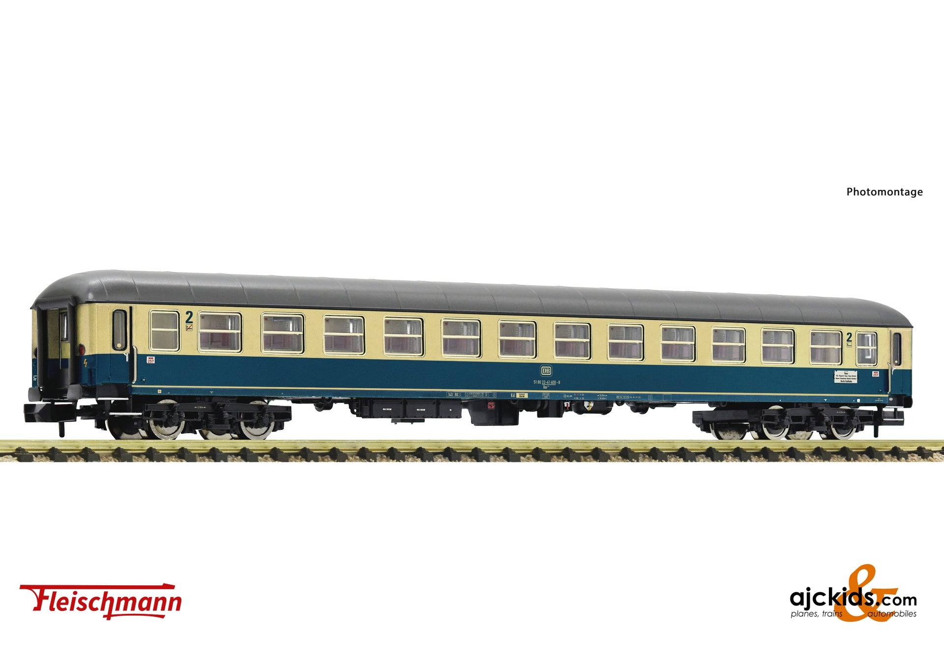 Fleischmann 6260035 - 2nd class express train coach, DB, EAN: 4005575261685