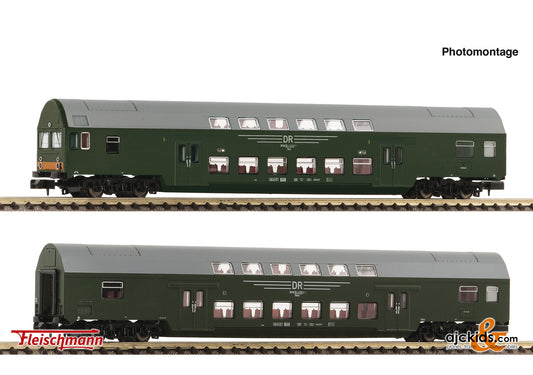 Fleischmann 6260041 - 2-piece set 1: Double-dec ker coaches, DR, EAN: 4005575261951