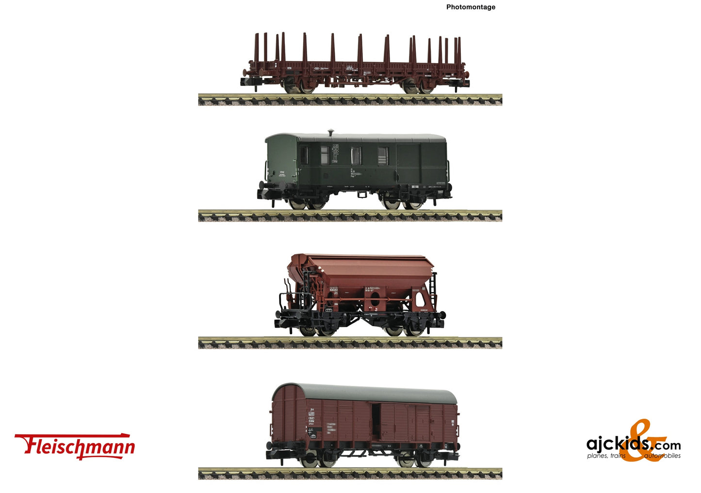 Fleischmann 6660044 - 4-piece set: Freight trai n, DB, EAN: 4005575261470