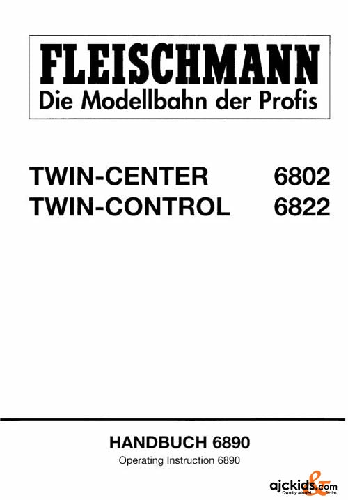 Fleischmann 6890 TWIN CENTER HANDBOOK