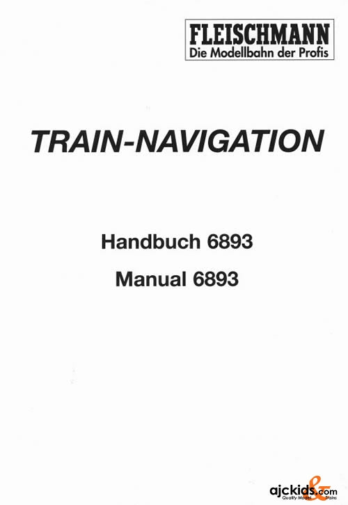 Fleischmann 6893 HANDBOOK TRAIN NAVIGATION