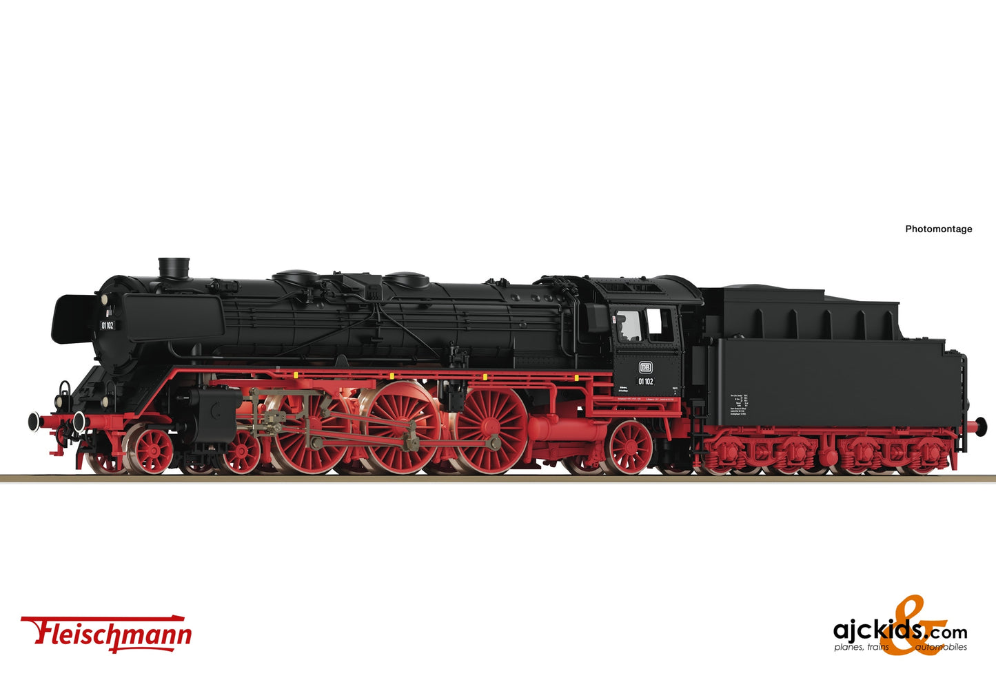 Fleischmann 714575 - Steam locomotive 01 102, DB at Ajckids.com