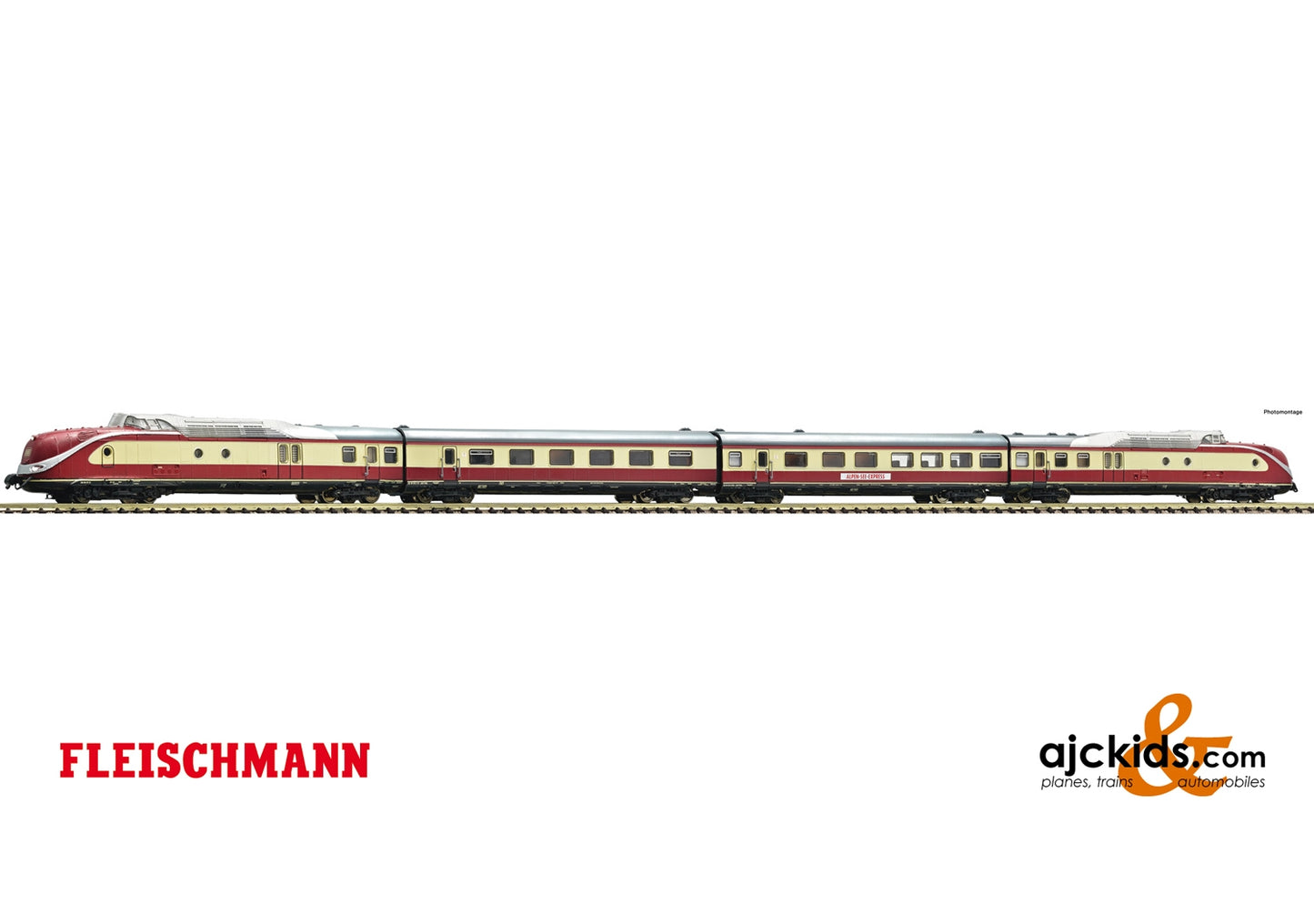Fleischmann 741085 - 4 piece set: Diesel multiple unit class 601