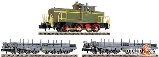 Fleischmann 781007 Set Diesel Locomotive + 2 Flat Car