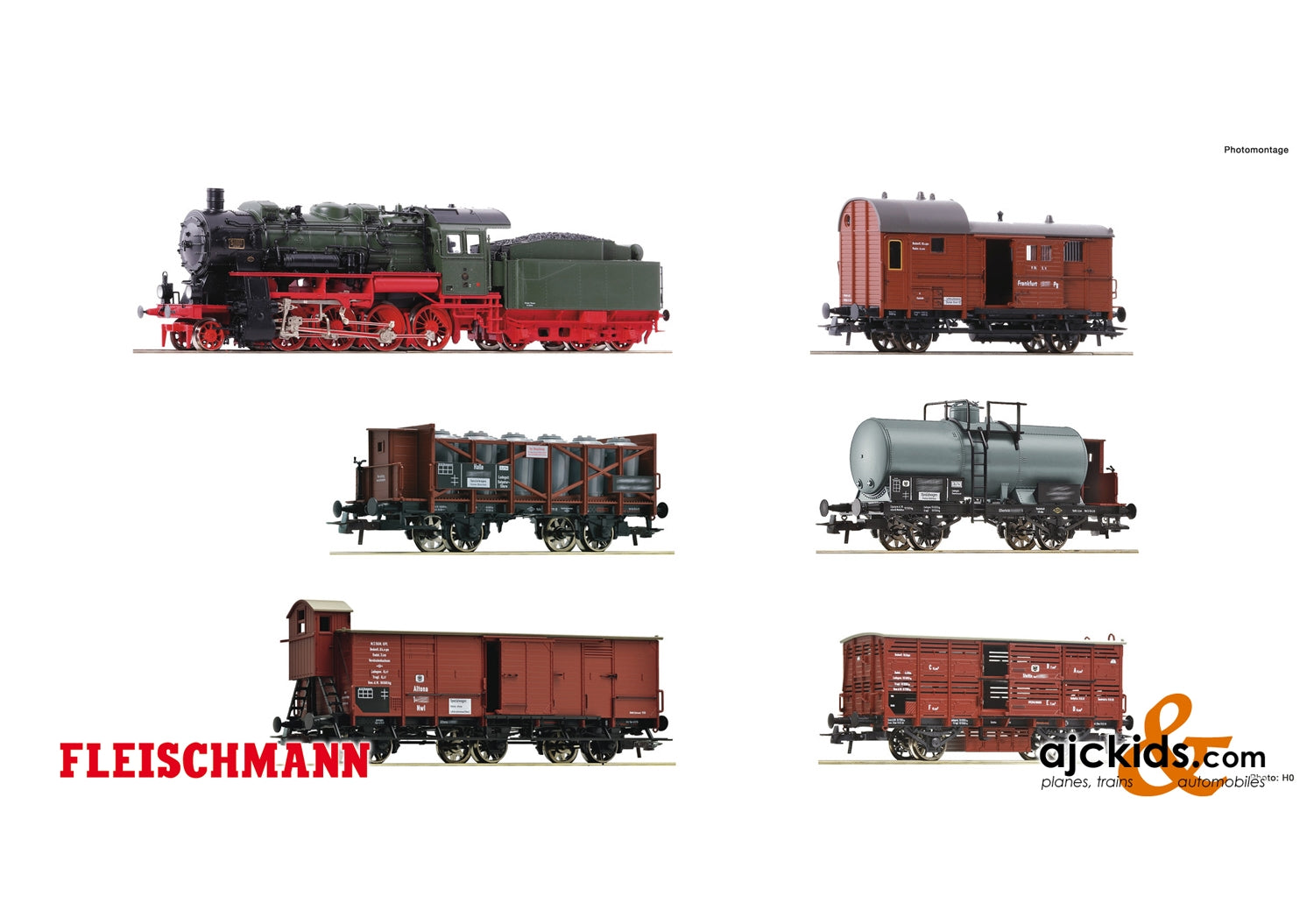 Fleischmann 781210 - 6 piece set “Prussian goods train”