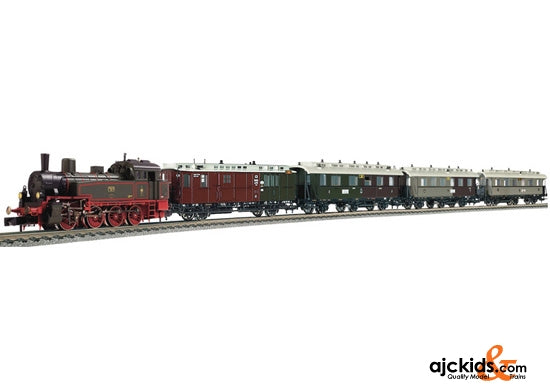 Fleischmann 781503 5 part Set: T12 locomotive with 4 cars KPEV