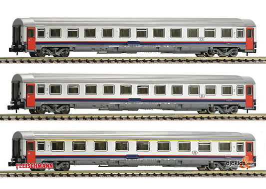 Fleischmann 814402 3 pcs Wagenset EUROCITY SNC