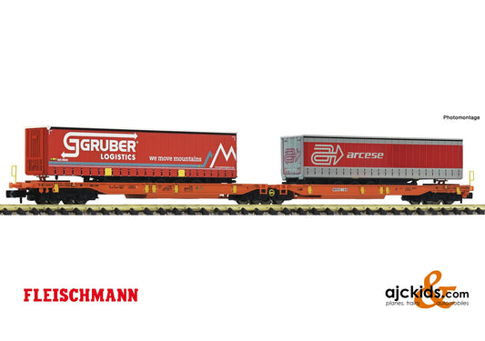 Fleischmann 825016 - Articulated double pocket wagon Gruber