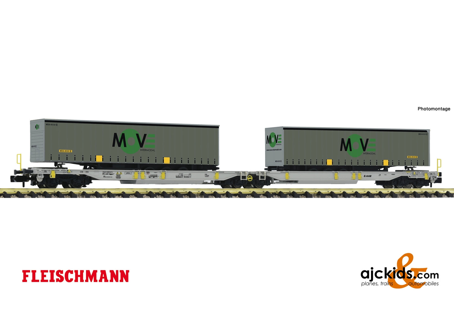 Fleischmann 825025 - Articulated double pocket wagon