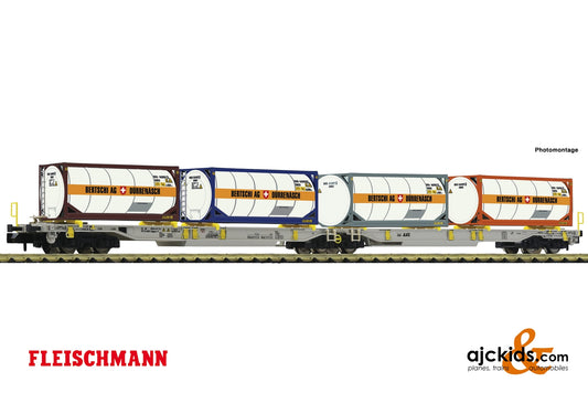 Fleischmann 825026 - Articulated double pocket wagon Bertschi