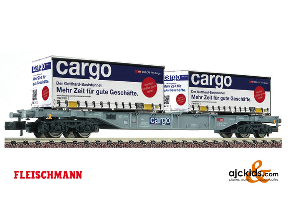 Fleischmann 825209 - Container carrier wagon