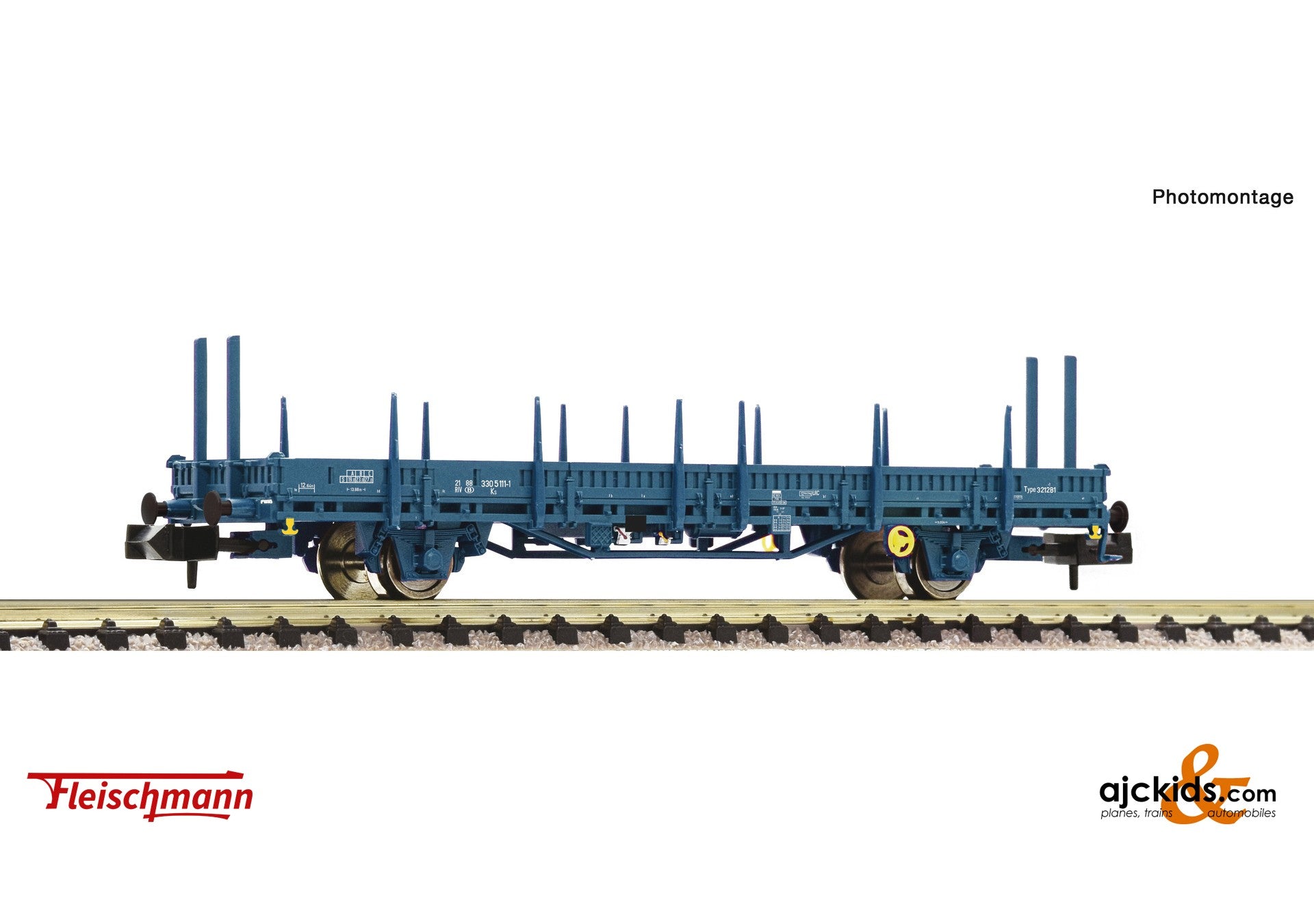 Fleischmann 825748 -Swivel stake wagon, SNCB