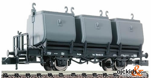 Fleischmann 826501 2-axled coal tub truck w/ brakemans platform of the mining company Hibernia A.G.