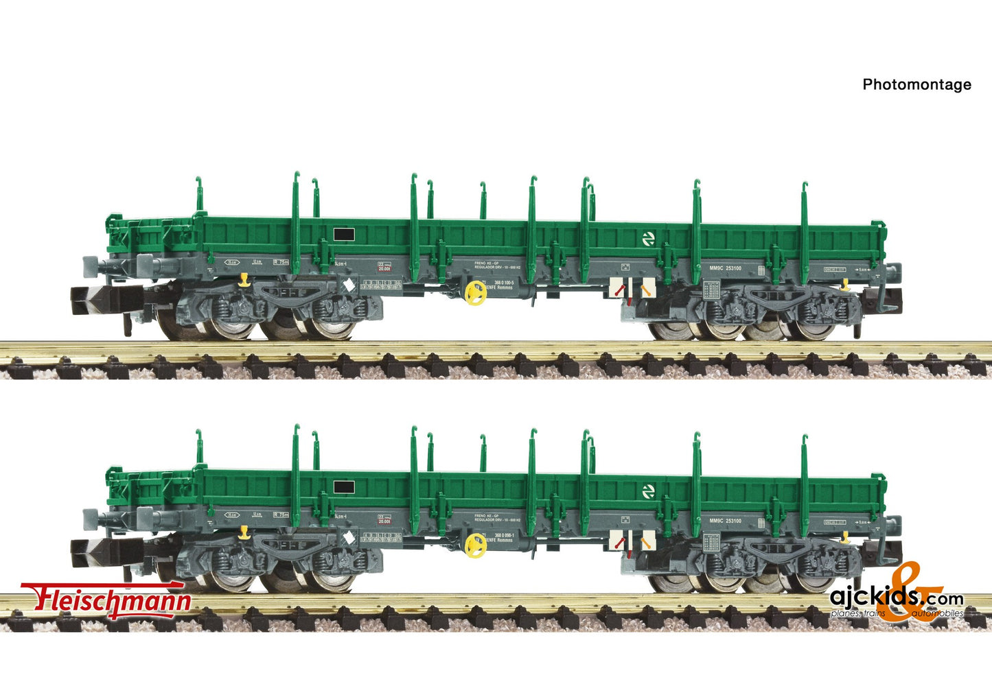 Fleischmann 826705 -2 piece set: Flat wagons, RENFE