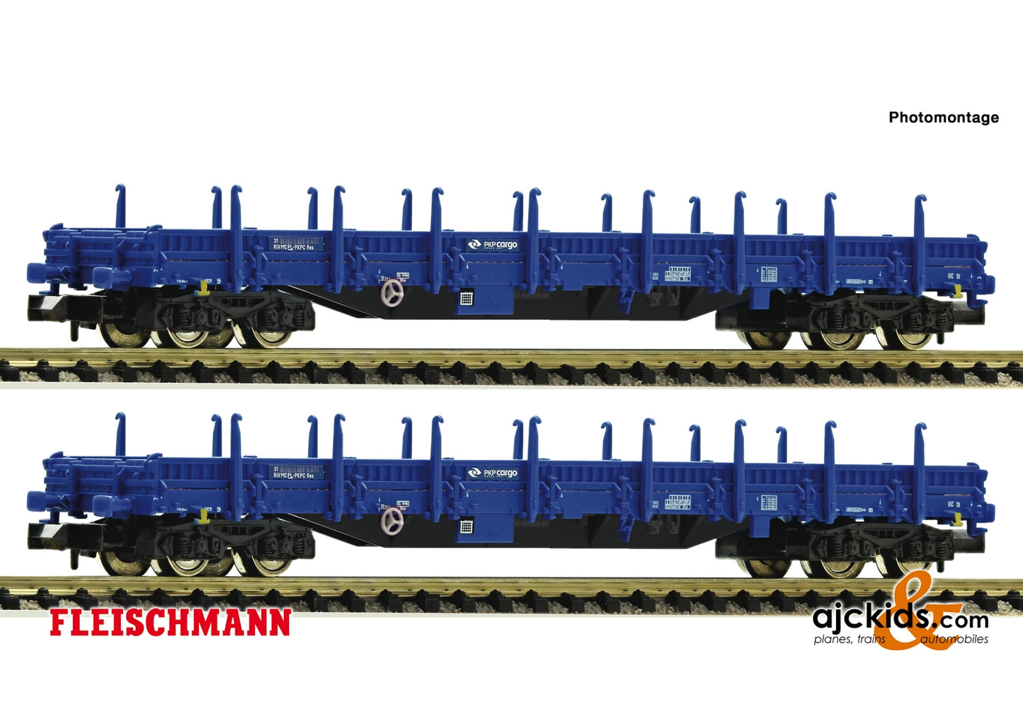 Fleischmann 828825 - 2 piece set stake wagons