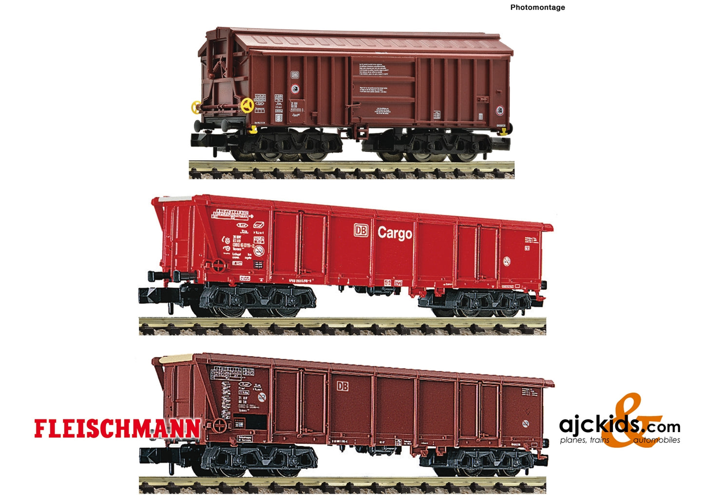 Fleischmann 829358 - 3 piece set clay transport wagons