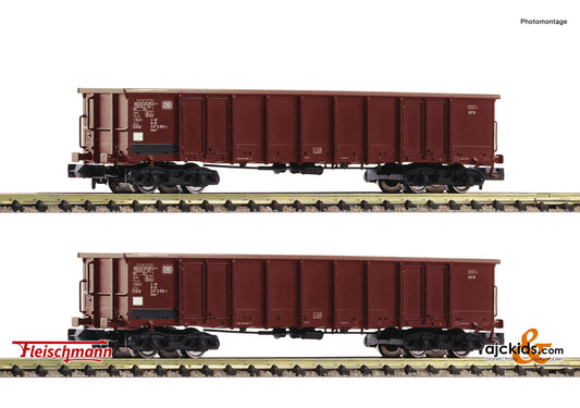 Fleischmann 830250 -2 piece set: Open goods wagons, DB