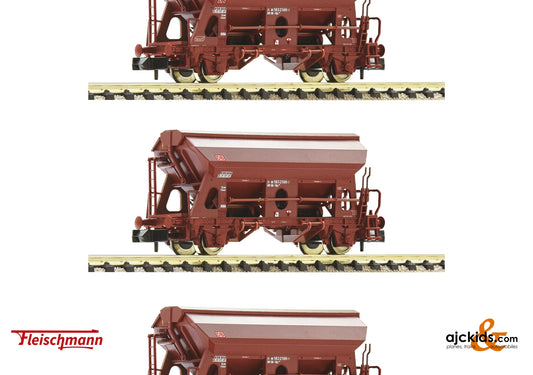Fleischmann 830358 - 3-piece set: Swivel roof wagon, DB AG at Ajckids.com