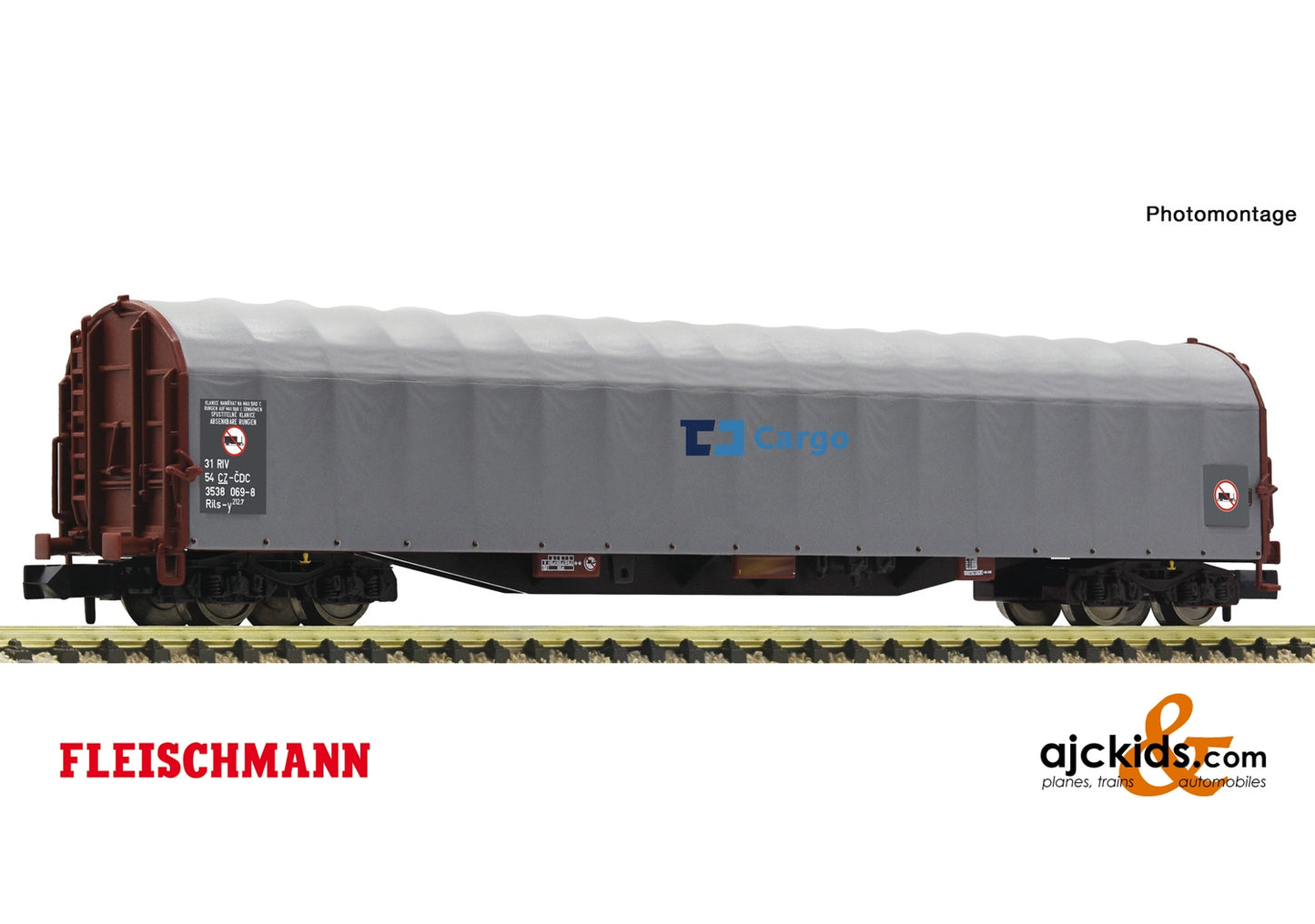 Fleischmann 837708 - Sliding tarpaulin wagon