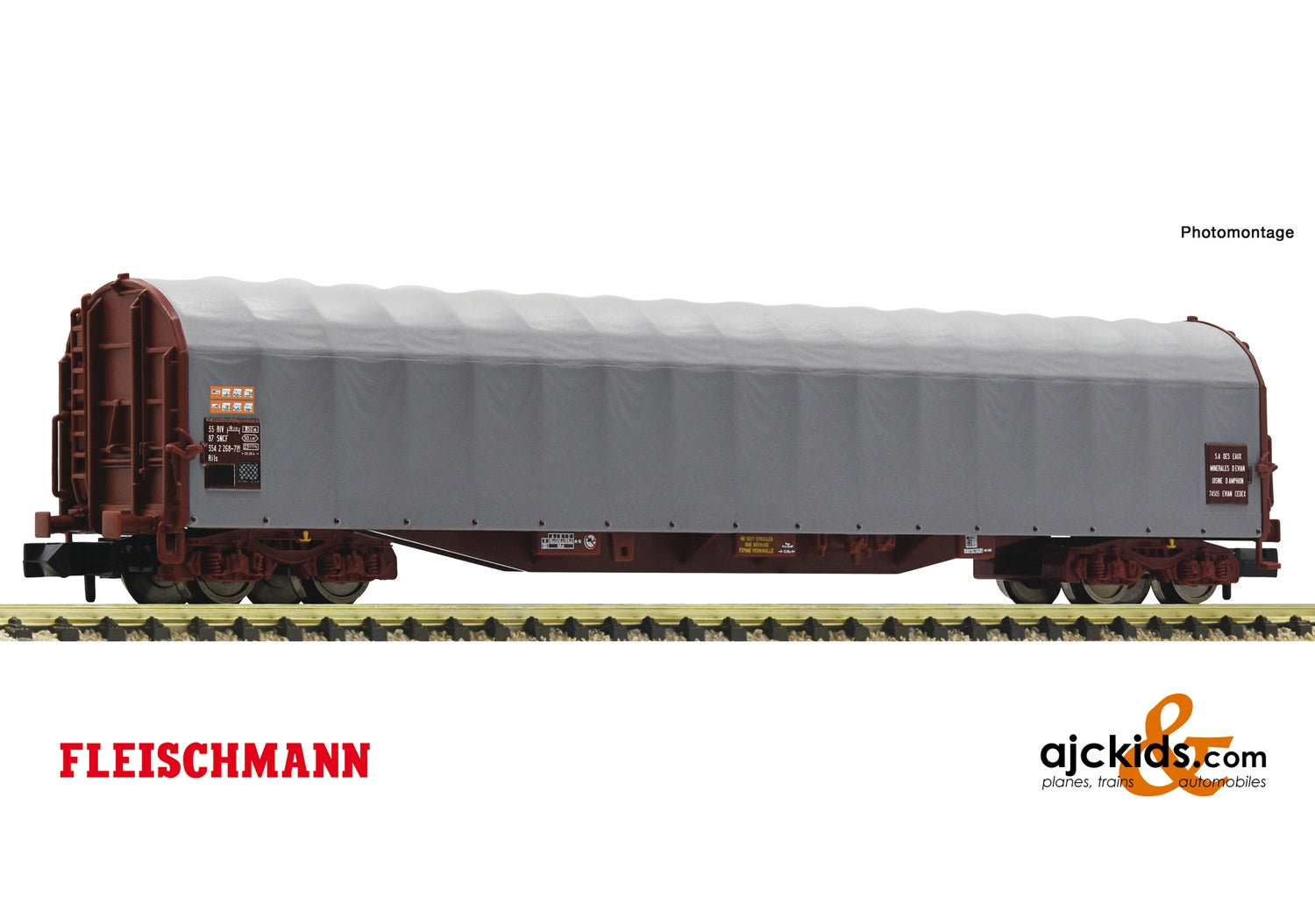 Fleischmann 837713 - Sliding tarpaulin wagon