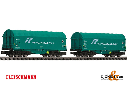 Fleischmann 837928 - 2 piece set slide tarpaulin wagons