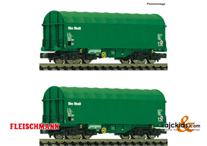 Fleischmann 837930 - 2 piece set slide tarpaulin wagons
