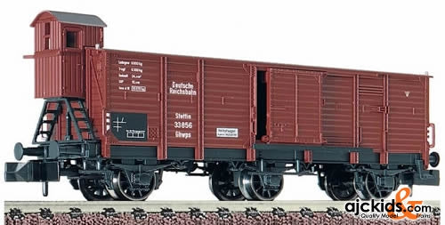 Fleischmann 8380 3-axled covered goods wagon with brakeman's cab