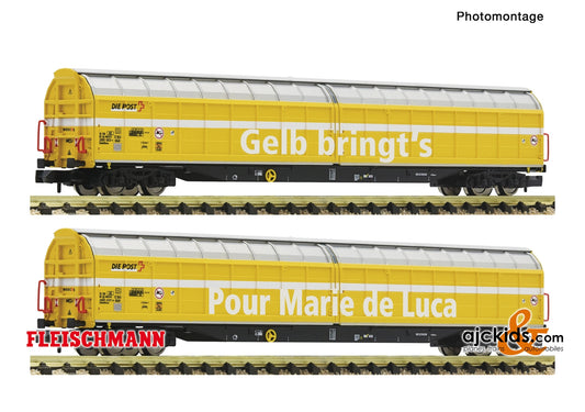 Fleischmann 838322 - 2 piece set high-capacity sliding wall wagons