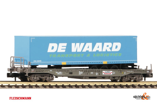Fleischmann 845369 Standard pocket wagon and semi-trailer DE WAARD; HUPAC/NS