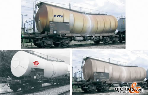 Fleischmann 846001 Set (in 3 parts): centre tank wagons, type Zacens