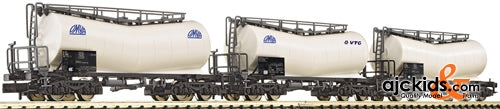 Fleischmann 846002 3-piece tank car set detail Zacens SNCF