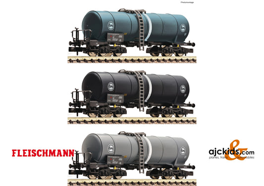 Fleischmann 848028 - 3 piece set tank wagon