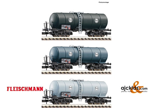 Fleischmann 848029 - 3 piece set tank wagon