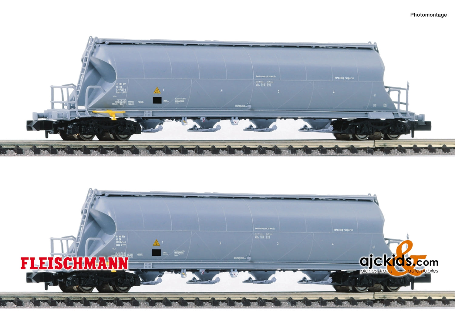 Fleischmann 849006 - 2 piece set dust silo wagons