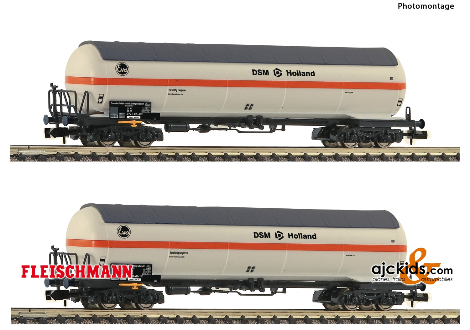 Fleischmann 849101 - 2 piece set pressure gas tank wagons
