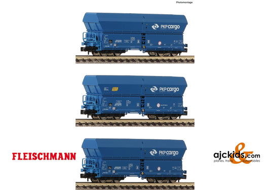 Fleischmann 852330 - 3 piece set self-unloading hopper wagons