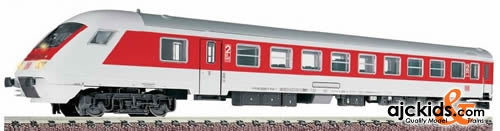 Fleischmann 8600 IC/EC control-cab coach in traffic red livery, 2nd class