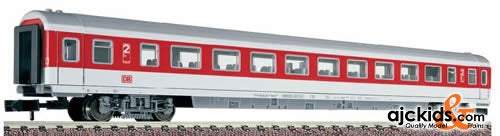 Fleischmann 8605 IC/EC open-plan coach in traffic red livery, 2nd class